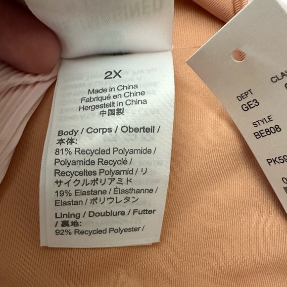 J.Crew Ribbed High-Rise Cheeky Bikini Bottom in Pale Pink Size 2X - Picture 5 of 7